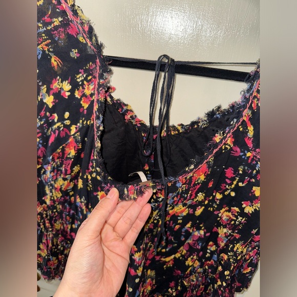 Free people floral button up top size large - Picture 7 of 15
